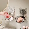 Bathroom Storage Rack Punch-free Storage Box Bathroom Suction Cup Wall-mounted Washbasin Makeup Storage Rack 2