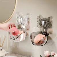 Bathroom Storage Rack Punch-free Storage Box Bathroom Suction Cup Wall-mounted Washbasin Makeup Storage Rack 2