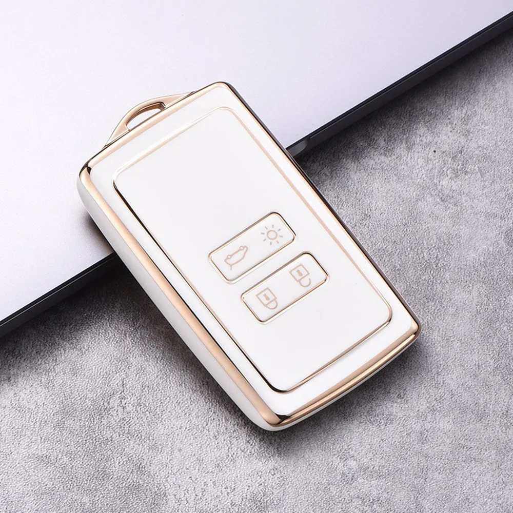 Car Key Case TPU Full Cover for Renault Koleos Kadjar Megane Talisman Captur Espace Clio-Dacia duster 4Button key case cover key case car key shell