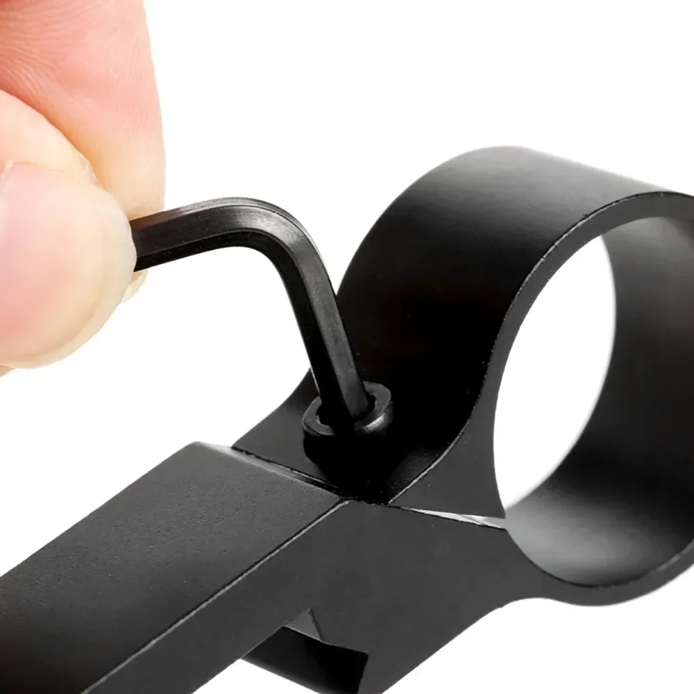 Picatinny Rail 90 Degree Offset Side 1" Ring Mount Adapter Tube 20mm 7/8" for Flashlight Hunting Mount Holder 1Pc flashlight scope mount picatinny rail accessories weapon flashlight mount rail adapter flashlight mount