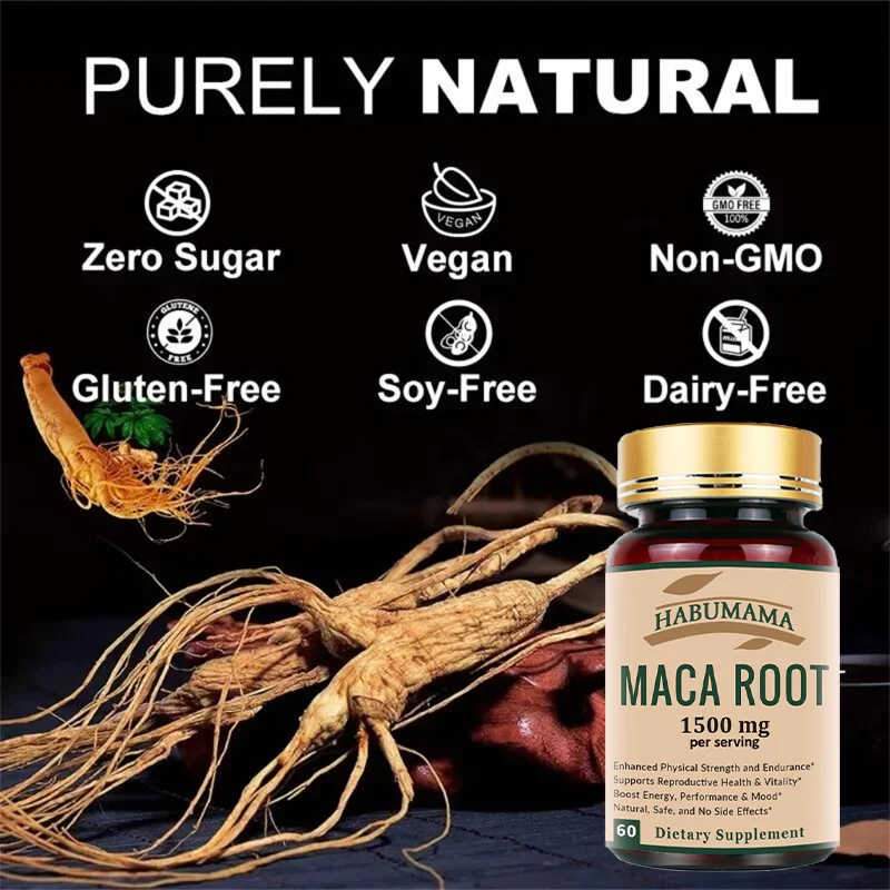 Natural Maca Root Supplements Men's Energizer Stamina Booster