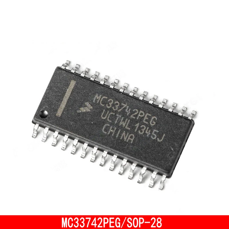 1-10PCS MC33742PEG SOP-28 Enhanced CAN transceiver 10pcs lot sp3485en l tr sp3485e sop 8 sp3485en rs 485 interface ic sp3485 transceiver driver receiver