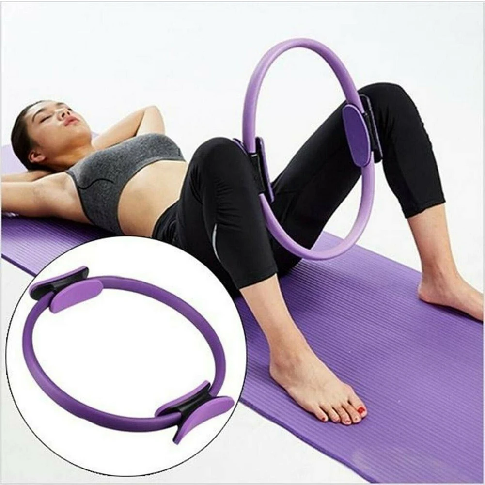 Pilates Circle Yoga Fitness Ring Home Gym Workout Pilate Accessories Exercise Resistance Elasticity yoga circle pilates ring