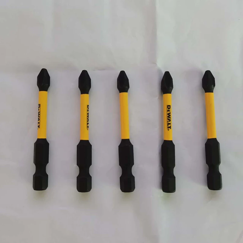 DEWALT Original Phillips PH2 57MM Batch Head Electric Wrench Screwdriver Impact Drill Special Use Bits 5PCS