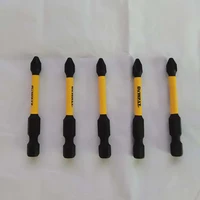 DEobcut-Lot d'embouts électriques pour perceuse à percussion, tournevis emballé, embouts à usage spécial, outil électrique, accessoires de rêve, PH2, 57mm, 5 pièces 6