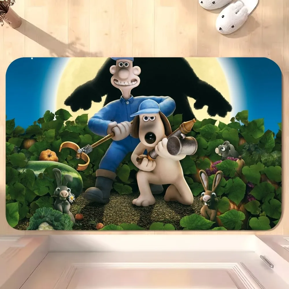 BEAST KINGDOM DreamWorks Wallace Gromit Floor Mat Bedroom Kitchen Door Bath House Super Absorbent Foot Non-slip 5
