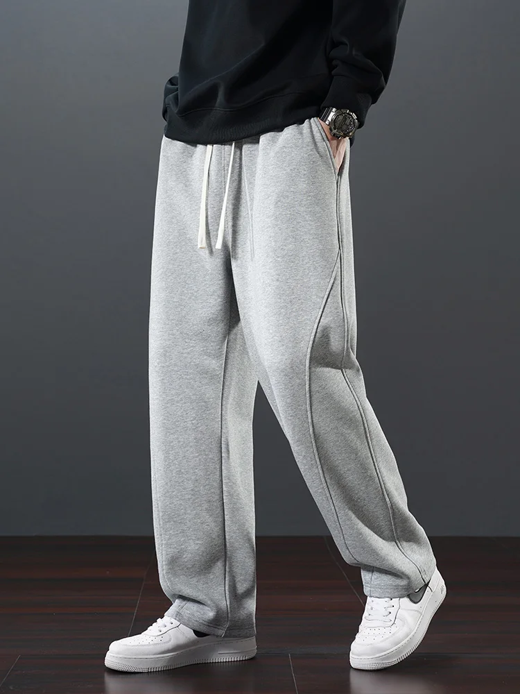 Pantalones De Chándal Térmicos Para Hombre - Con Forro Polar, Corte Recto Y Cordón, Ideales Para Invierno Y Estar En Casa