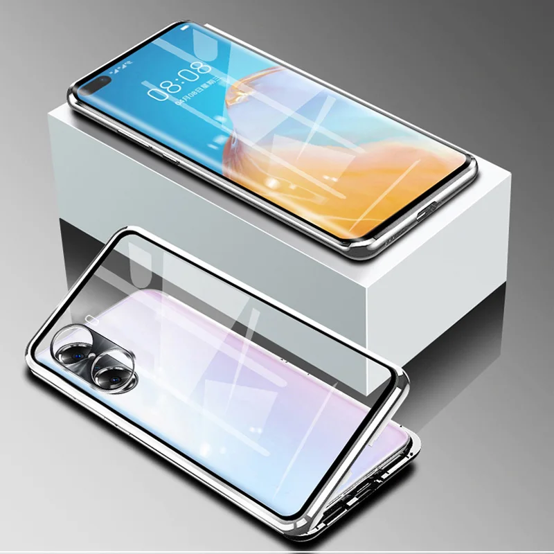 Ultimate 360° Protection Magnetic Phone Case with Tempered Glass and Camera Lens Cover
