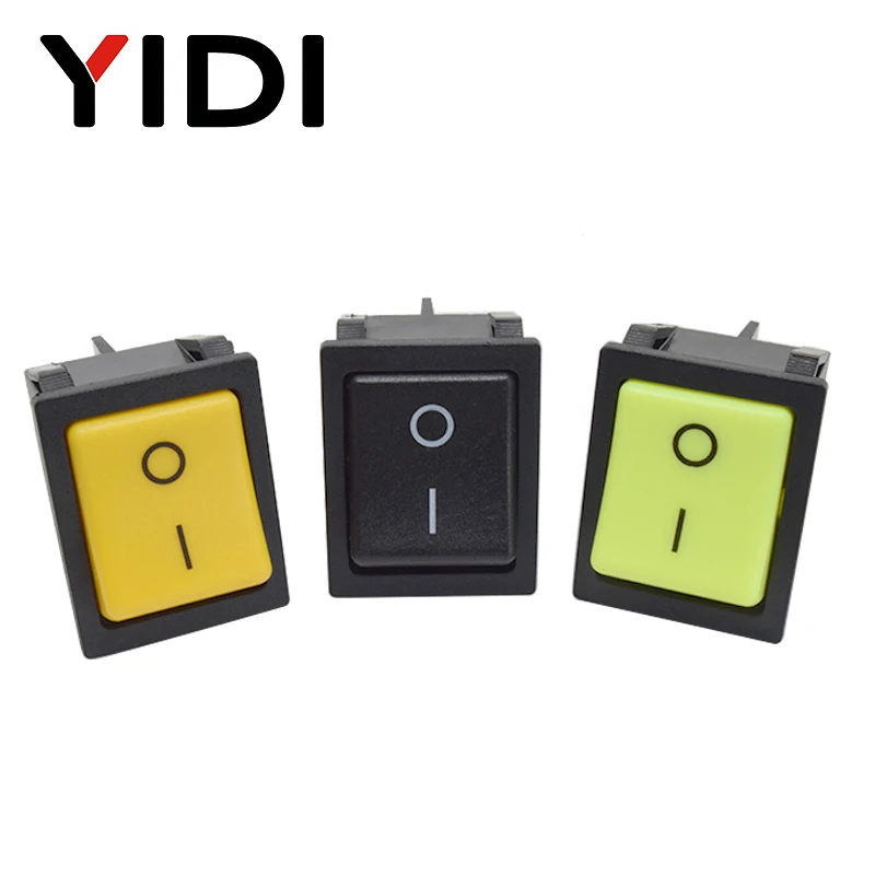 de dpdt polo duplo unico lance interruptor preto amarelo verde 03