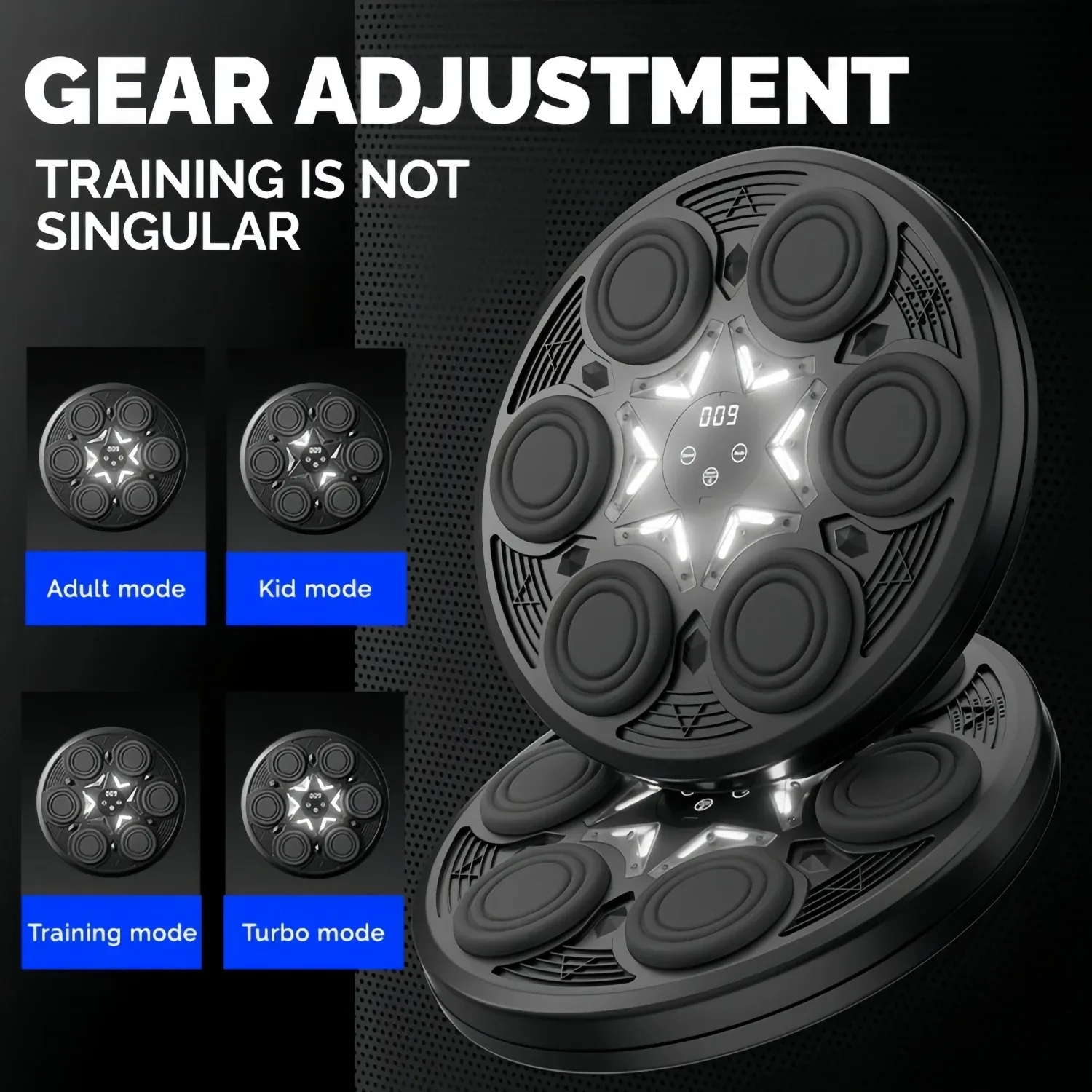 Music Boxing Machine Smart Bluetooth for Adult Children Sports Fitness Boxing Wall Target Muay Thai Reaction Trainer Children's