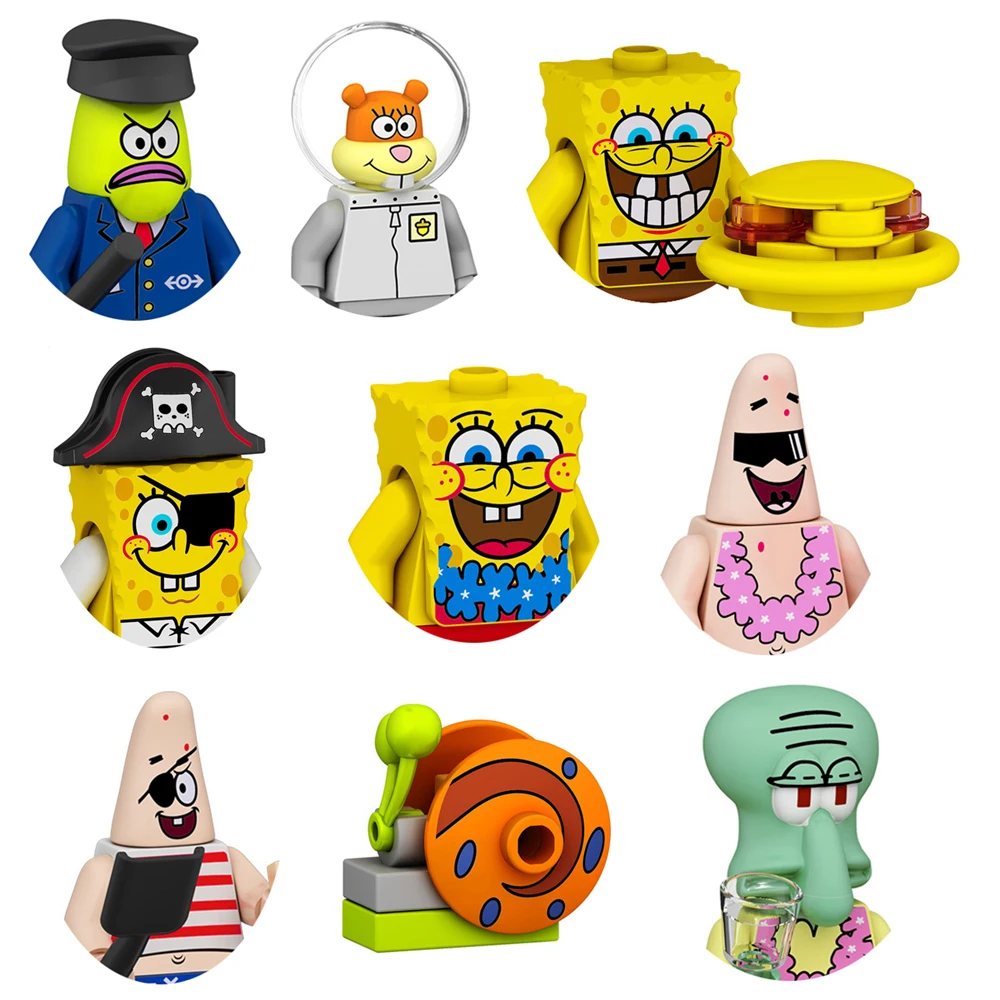 

Мини-фигурки героев мультфильмов, Губка Боб, Гари, улитка