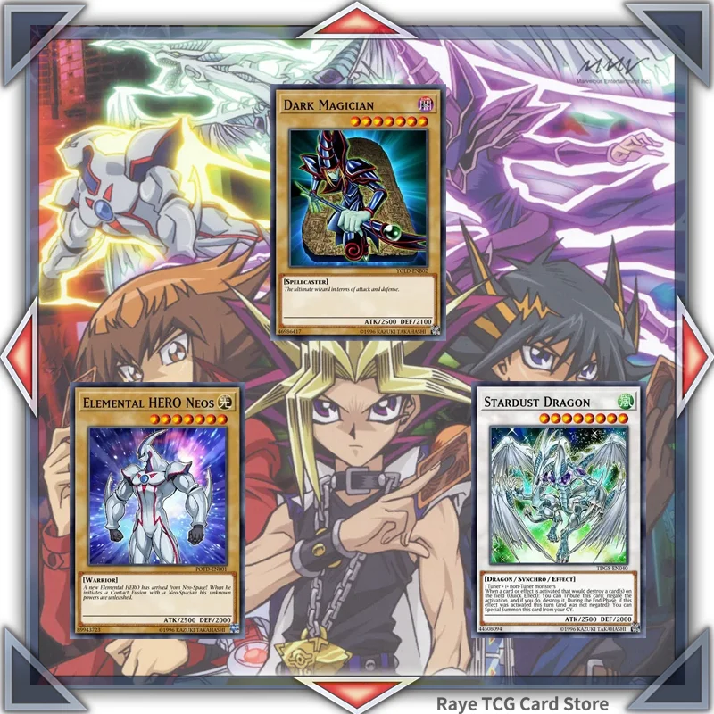 Yugioh Carit'S Diy Card Deck Dark Magician Blue Eyes White Dragon Hero Stardust Dragon Non Originale Dm A 5Ds
