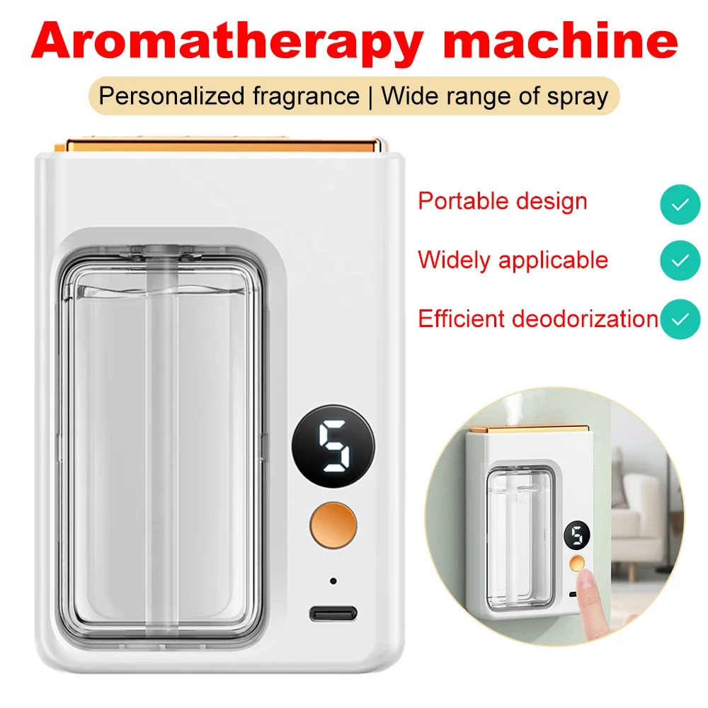 Automatic Diffuser Aromatherapy Machine Car Perfume with Display Essential Oil Humidifier Bathroom Deodorization Air Freshener
