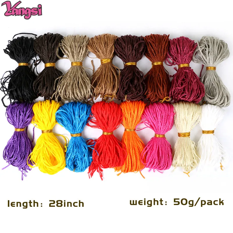 Long Straight Zizi Braids Hair Extensions Synthetic Hair Ombre Colorful 613 Blonde Pink Thin Box Braids Zizi Braids Hair 3
