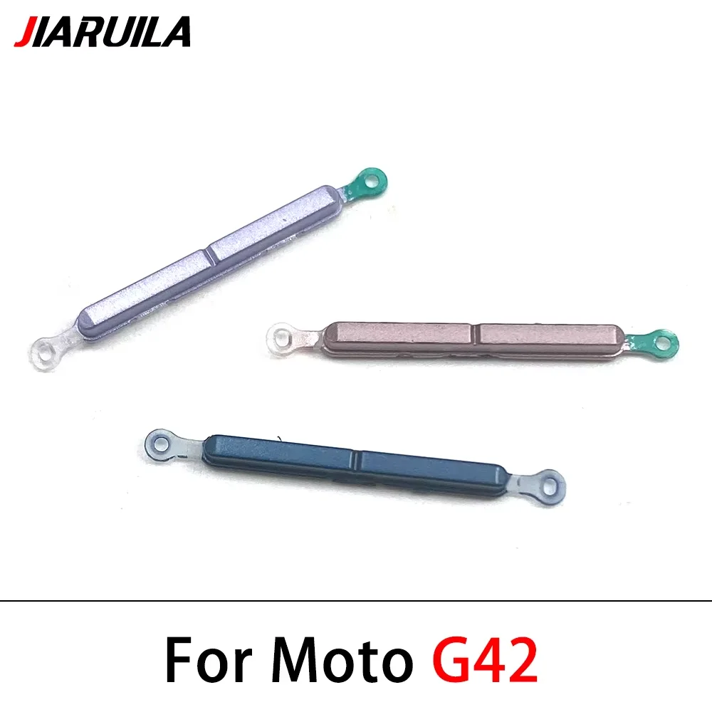 10Pcs, Moto G10 G100 G20 G200 5G G30 G50 G60 G60S G04 G05 G13 G14 G15 G22 G23 G24 측면 키 전원 및 볼륨 버튼 교체