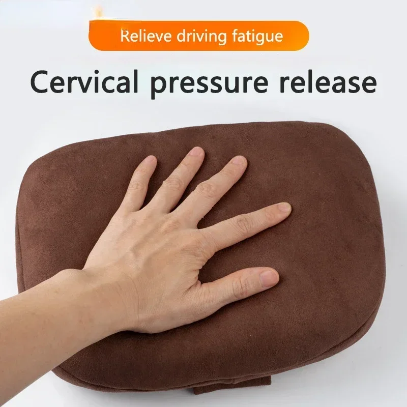 Alcantara Suede Fabric Car Headrest Adjustable Memory Cotton Neck Pillow Car Accessories For Chery Exeed TX TXL RX LX