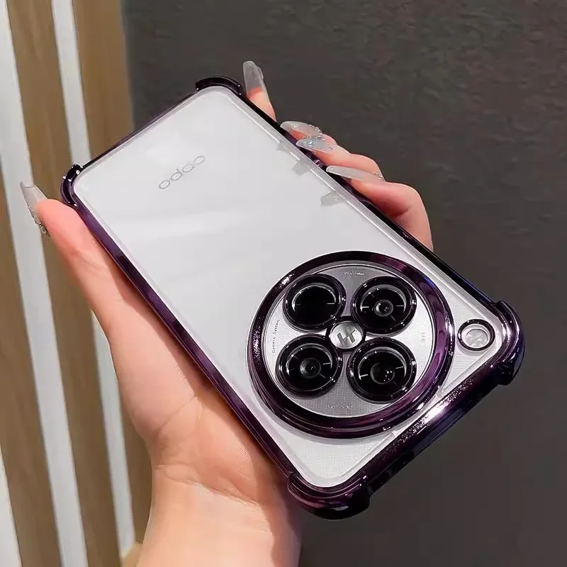Enhanced Anti-Shock Plating Lens Protection Film Case with Four-Corner Reinforcement