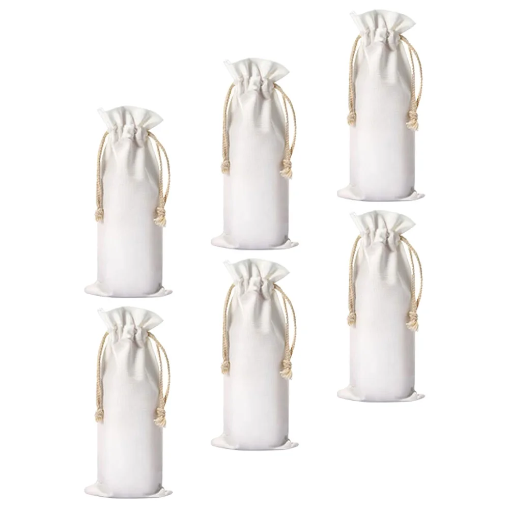 

6 Pcs Bag Decorative Elegant Gift Birthday Bags for Presents Drawstring Bottle
