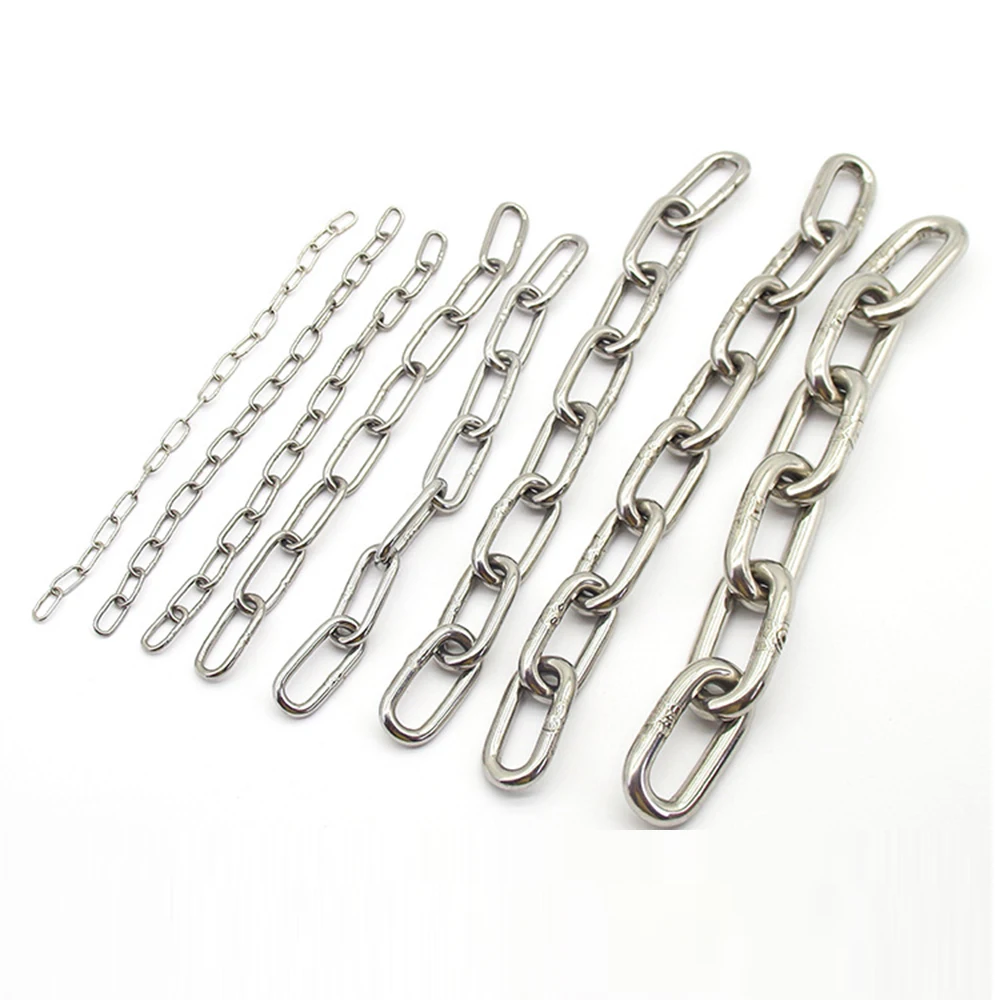 Any Meter Length 1.2-10MM Diameter 304 Stainless Steel Chain For Lifting Binding