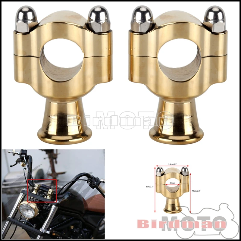 

Universal Motorbike 25mm Handlebar Risers 1" Chopper Handle Bar Riser Clamp For Harley Honda Suzuki Yamaha Cafe Racer Bobber BMW