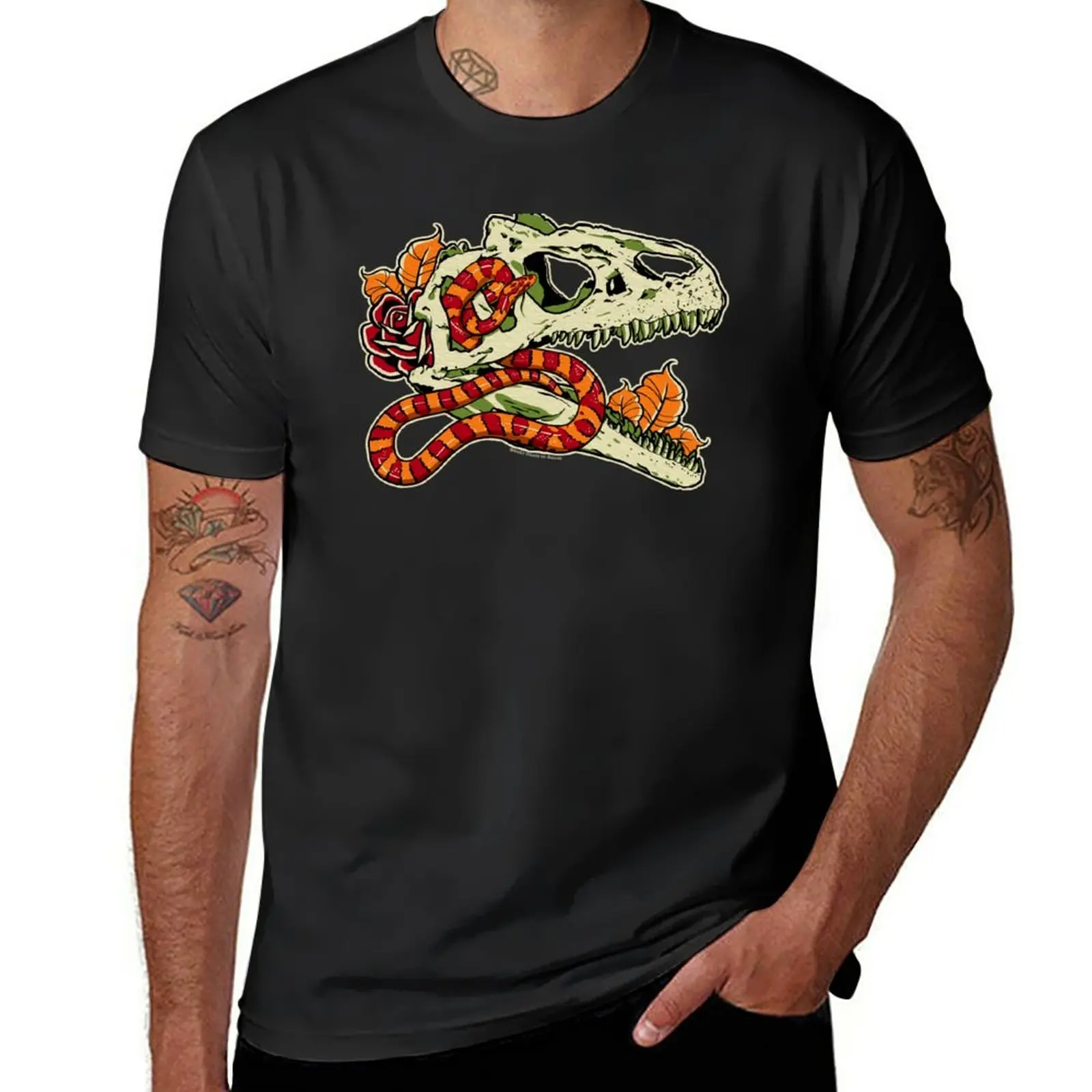 New Cornsnake Allosaurus T-Shirt T-Shirt Oversize Abbigliamento Estetico T-Shirt Anime T-Shirt Uomo Manica Lunga