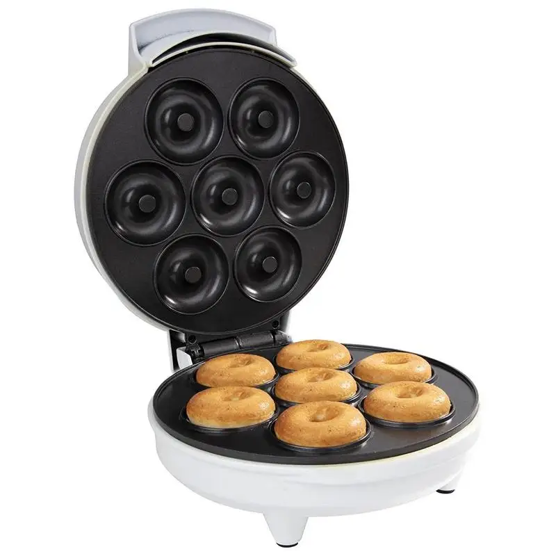 

Donut Maker Machine Electric Waffle Maker 110v-220v Nonstick Coating Makes 7 Donuts In Minutes Snacks Desserts Home And