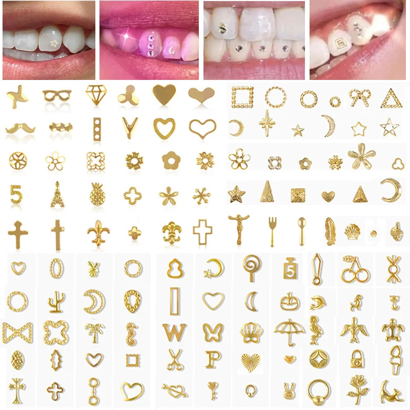 

3 Box Dental Teeth Crystal Ornament Tooth Gems Various Shape Random Delivery Beauty Diamond Oral Hygiene Tooth Deco Materials