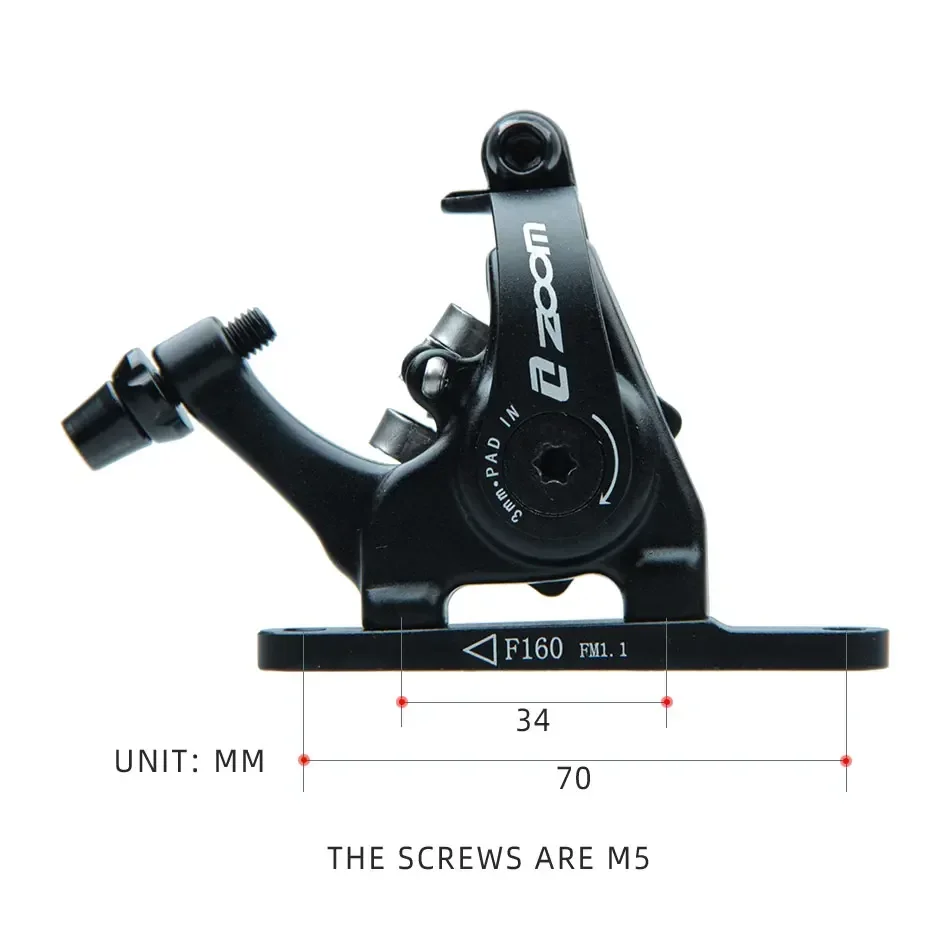 Description Picture 5 of itemRoad Bike Brake Mechanical Caliper Double Piston 140/160mm Bilateral Brakes for Road Bicycle ZOOM DB700 Cycling Parts