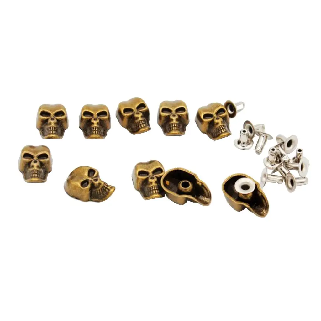 10 Sets 9x16mm Stud Rivets belt pocket Leathercraft Clothes Collar Garment Shoes