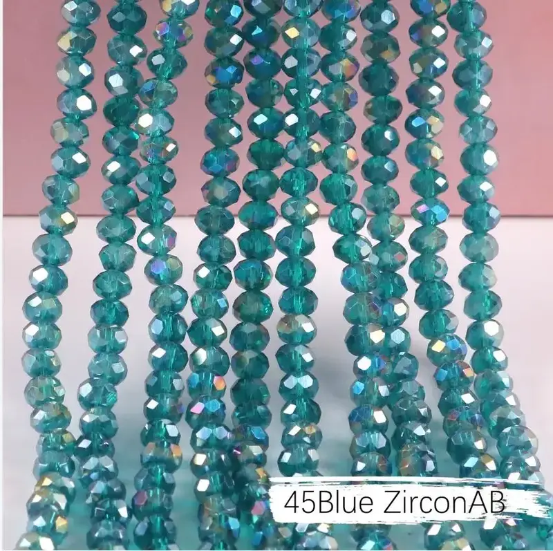 2mm 4mm 6mm 8mm Rondelle Austria Crystal Beads Faceted Glass Beads Loose Spacer Beads for DIY Bracelet Garment Making - Image 34