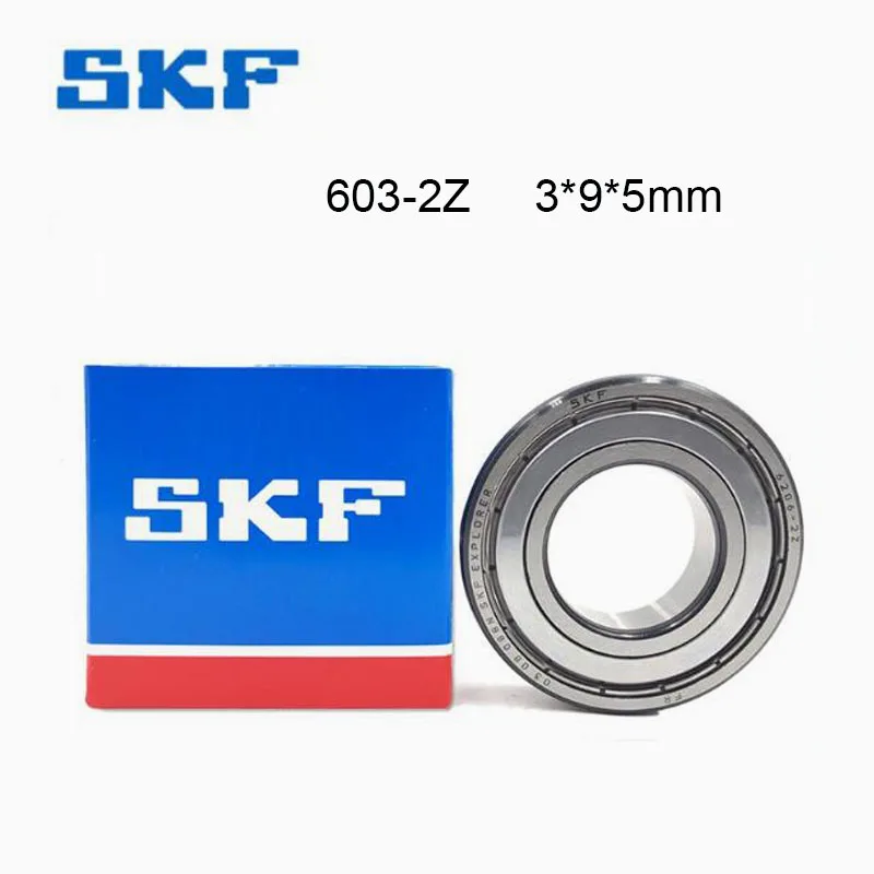 

Шведский подшипник SKF 100%, оригинальный подшипник, 5/10 шт., 603-2Z 603ZZ ABEC-9, шарикоподшипник 3x9x5 мм, высокоскоростной глубокий желоб 603-ZZ, шарикоподшипники