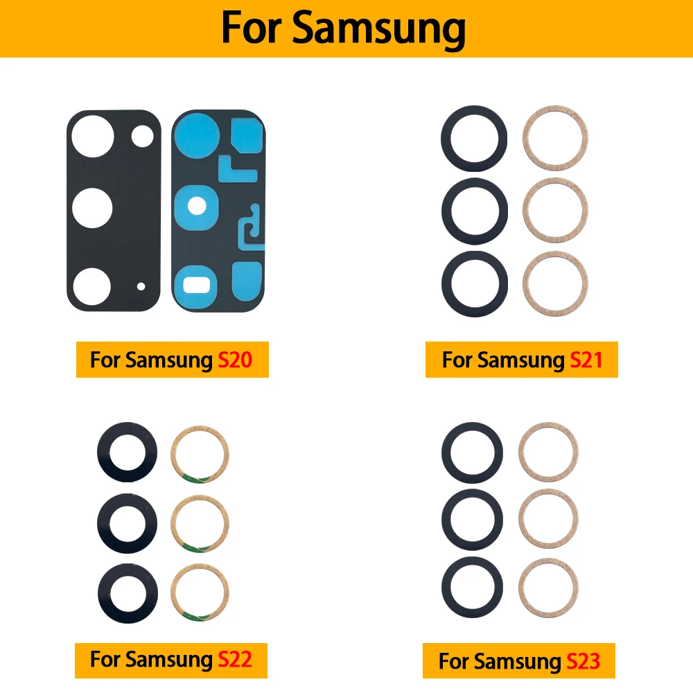 Premium Rear Camera Glass Lens with Adhesive for Samsung Galaxy Series