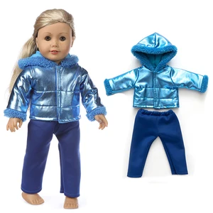 18 Inch Girl Doll Clothes Ski Suit Fit for 43cm New Born Baby Dolls Clothes 17 Inch Doll Winter Jacket