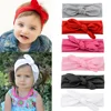 2024 New Baby Nylon Headband Soft Rabbit Bowknot Turban Hair Bands for Children Girls Elastic Headwrap Hair Accessories 1