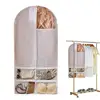 Dangling Coat Covers Large Capacity Dress Bag Covers With Clear Window Reusable Household Organizing Supplies Wardrobe Organizer 1