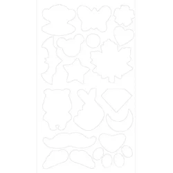 Vibrant Self - Adhesive Applique Patches for Clothing Repair and Decoration (A)