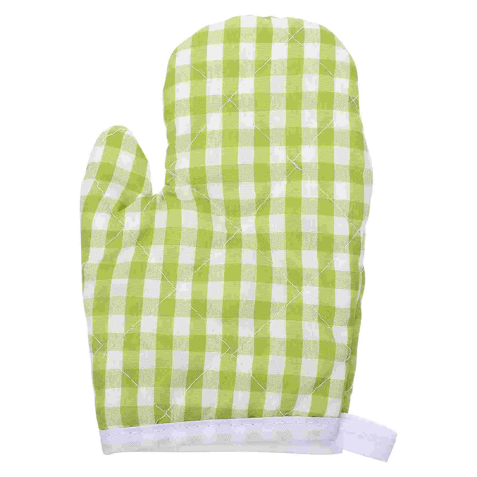 

Oven Mitts Bbq Glove Heat Resistant Kitchen Mittens Children Microwave Cooking Anti For Girl Hot And Kid Grilling Kids