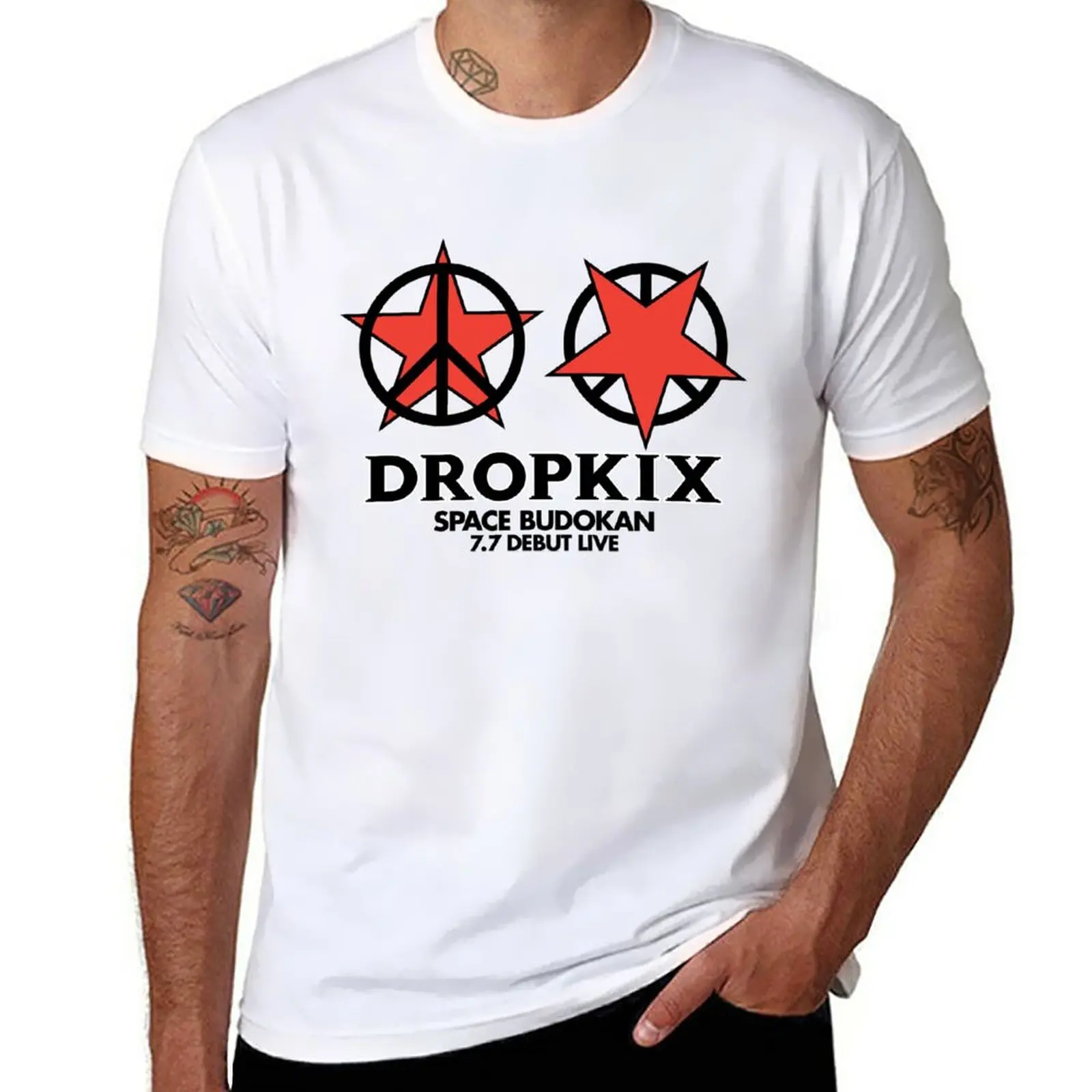 

DROPKIX T-Shirt oversized aesthetic clothes boys animal print plus sizes men workout shirt