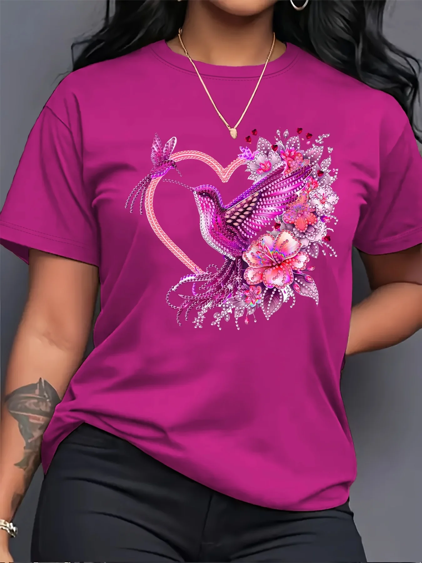 Boho Hummingbird Graphic Tee 1