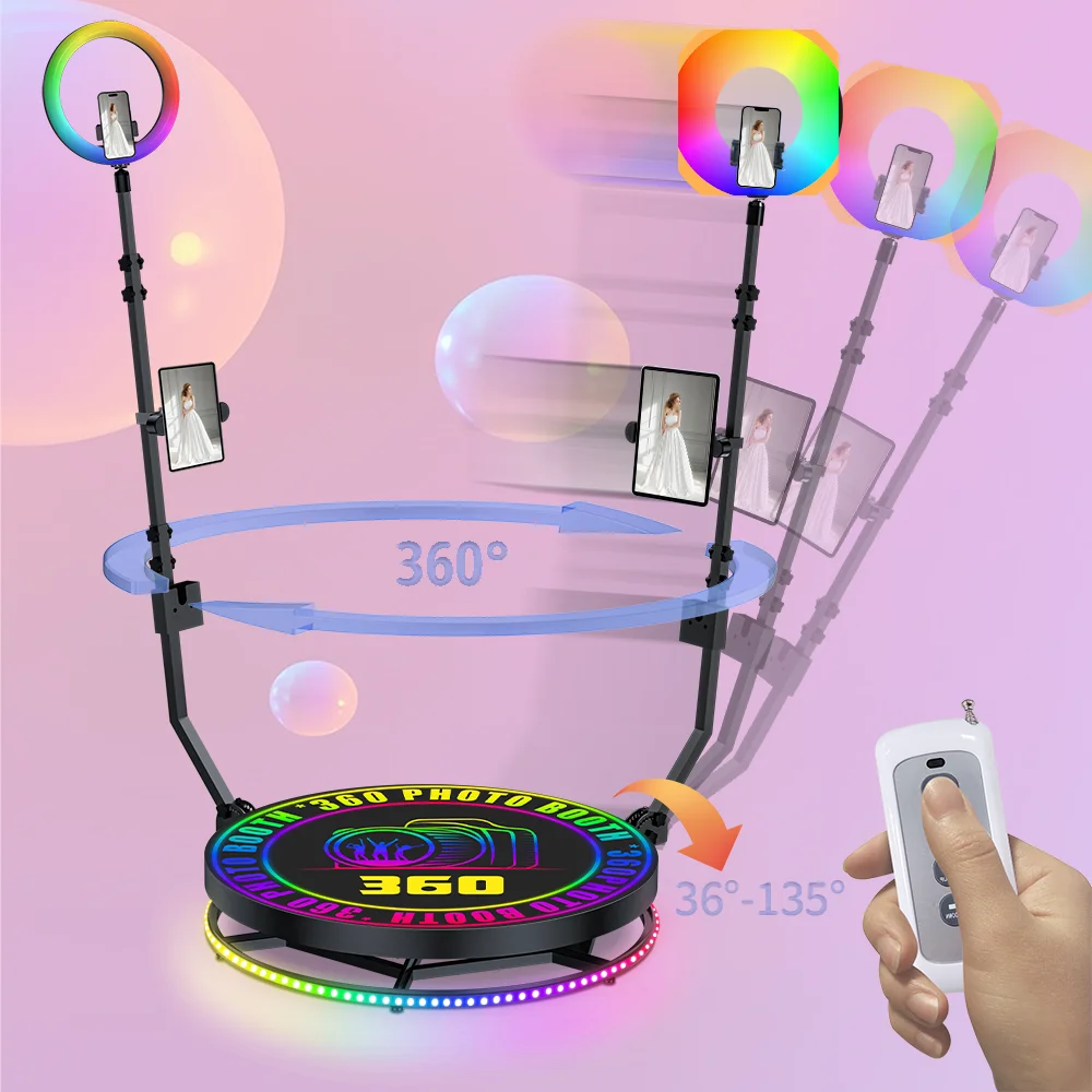 저렴한 회전 사진 부스, 360 도 사진 부스, 360 스피너, 360 사진 부스, 자동 회전, 셀카 파티, 결혼식에 대한 호의