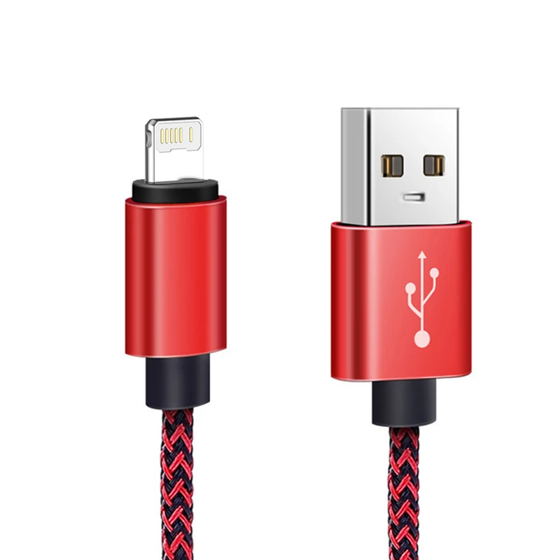 Durable Nylon Braided USB Data Charger Cable - Fast Charging Cord