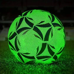 Glowing Durable Soccer Ball for Training and Competition, Size 5, Indoor/Outdoor Use (Glowing Soccer)