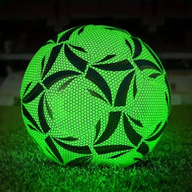 Size 5 Glowing Soccer Ball, Durable Football For Competition Training For Indoor And Outdoor