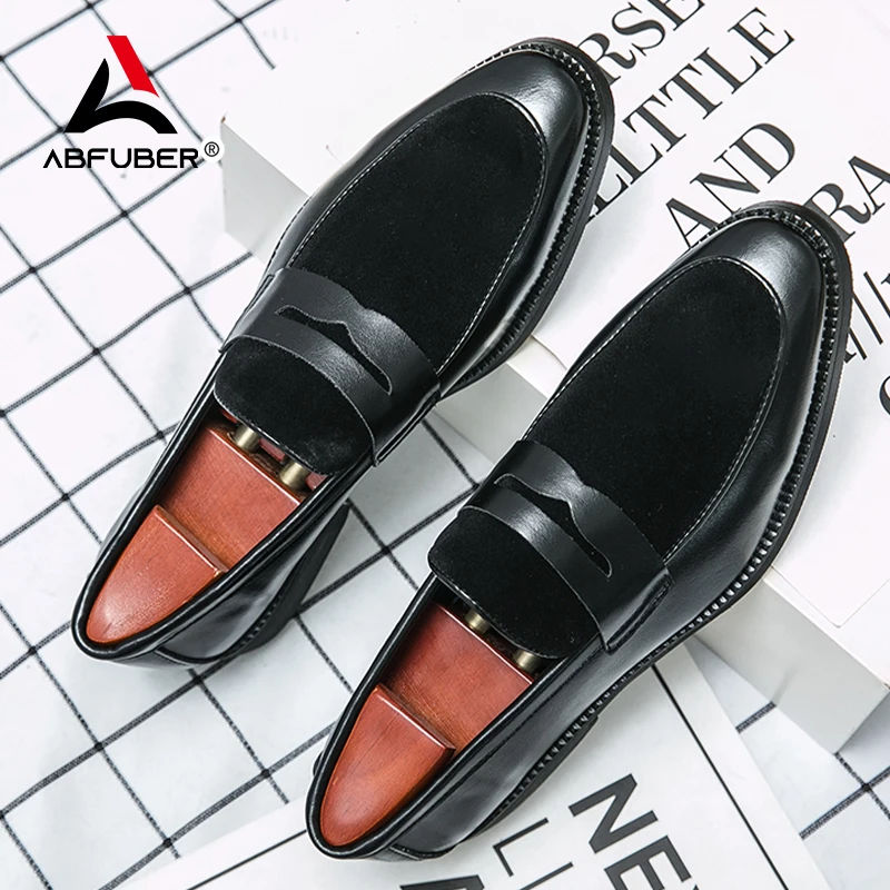 

Luxury Suede Leather Men Shoes Slip On Loafers Men Casual Driving Shoes For Men Going Outfits Wedding Party Shoes Free Shipping