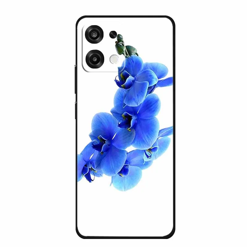 Slim Black Silicone Soft Phone Case with Colorful Design – Durable Back Cover