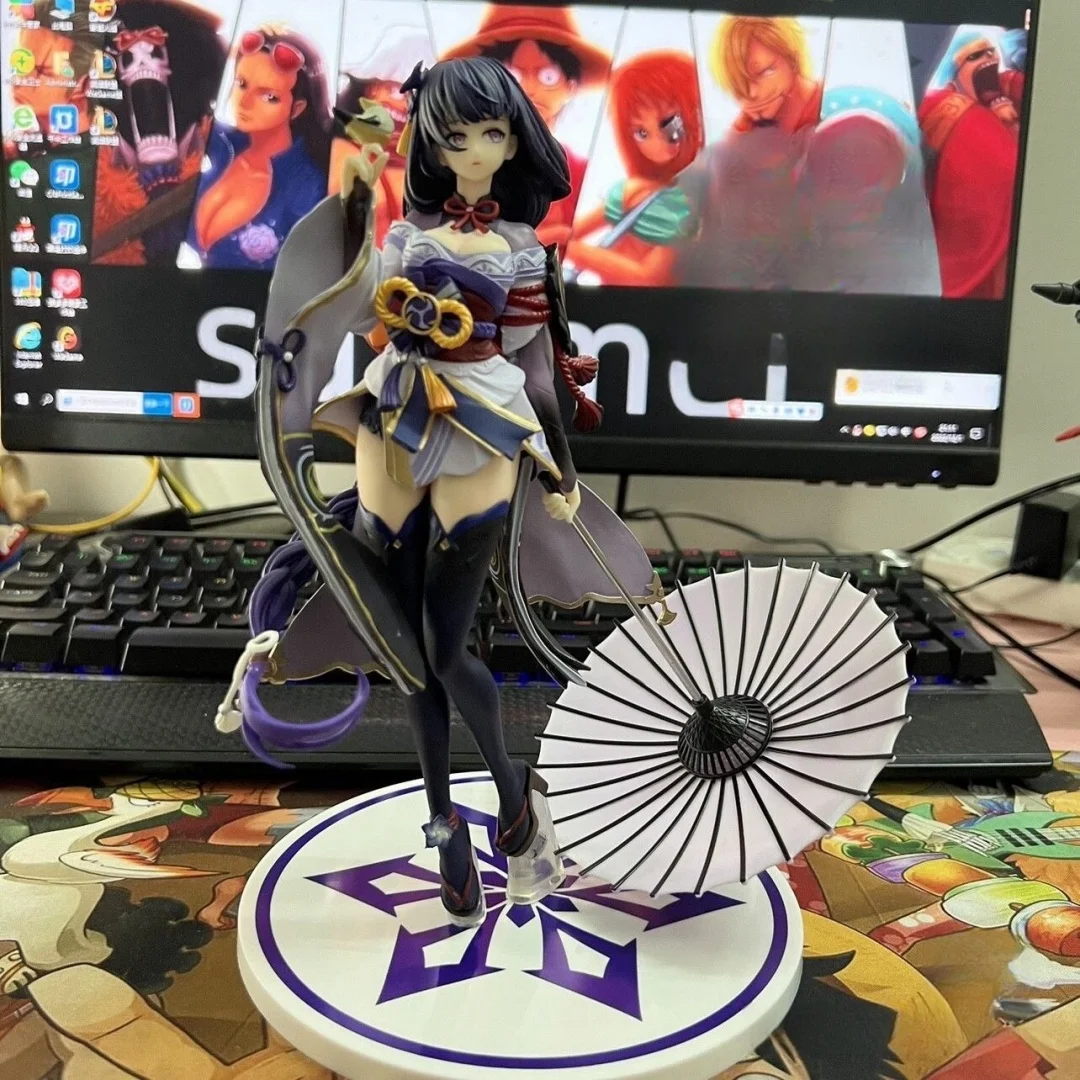 

Genshin Impact Beautiful Girl Raiden Shogun Anime Figurine Model Quadratic Element Game Peripheral Tabletop Decoration Toy Gift