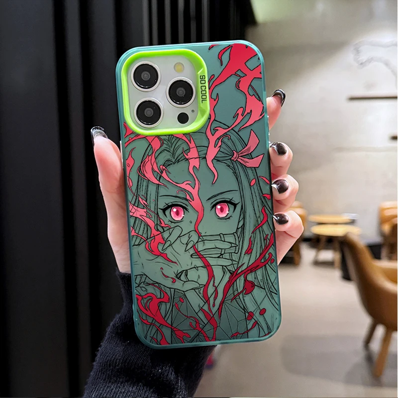 Zenitsu Nezuko Anime Illustration Phone Case