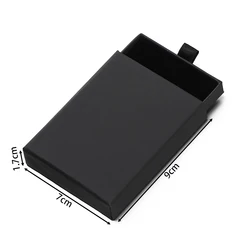 Elegant Jewelry Storage Organizer and Display Box - Solid Color Paper Gift Packaging (Black 05)