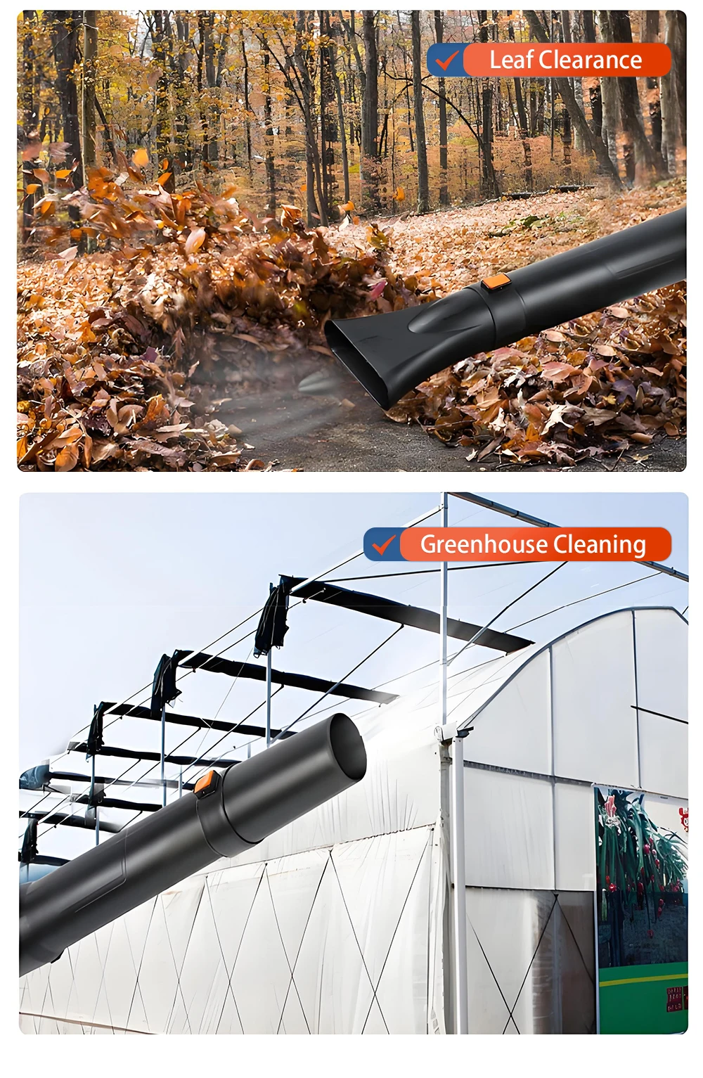 21V Electric Lithium-Ion Leaf Blower Cordless Blower Driveway Turbo Blower Porta