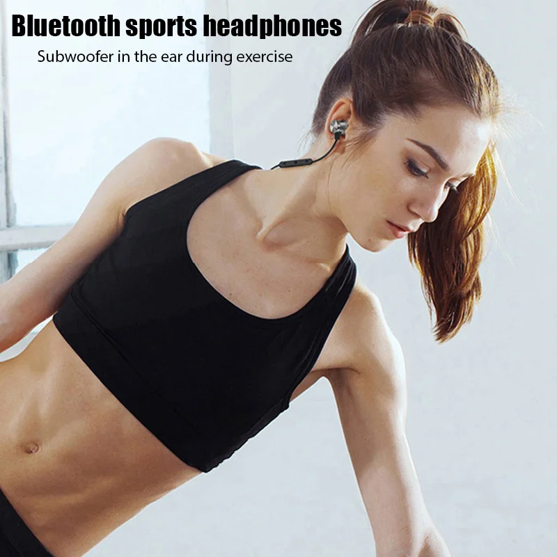 XT-11 Bluetooth 4.2 Wireless Earphone Sports Headset Waterproof Earbuds Neckband Magnetic Headphone With Mic For Samrtphones 2